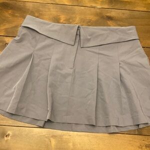 Bershka‎ cornflower blue pleated mini skirt size xl